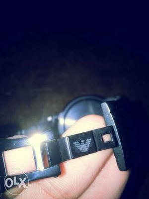 Black Frame Emporio Armani watch