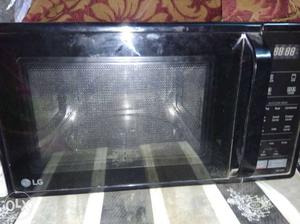 Black LG Microwave Oven