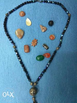 Burmese Necklace & Stones - Antique