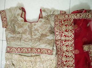 Golden Wedding / Reception Lacha dress, used