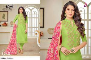 Green 3-fort Sleeve Suits
