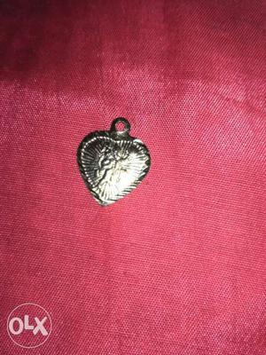Heart Shaped Silver Pendant