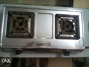 Kitchen flame company gas stove ISI mark 2burner