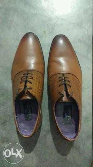 LOUIS PHILIPPE Brown formal shoe, just used two