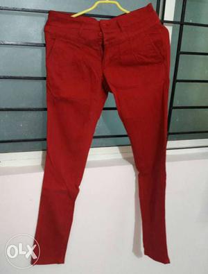 NuOn Red Stretchable Jeans