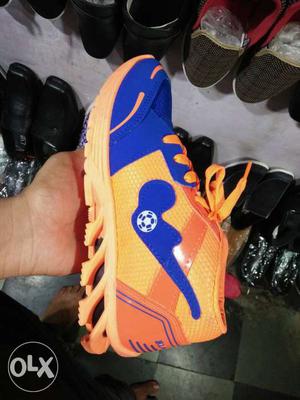 Orange And Blue Running Shoes