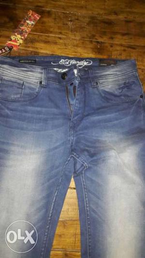 Original Washed Blue ED Hardy Denim Jeans, brand new.. 34