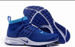 Pair Of Blue-and-white Nike Shoes 9 number size brand new