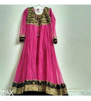 Pink And Beige Traditional Dress