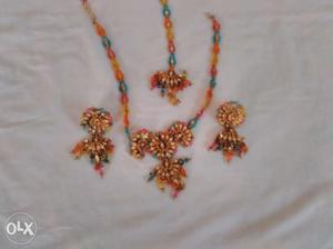 Rajasthani jadtar stone Jwellery multicolored vth Maangtikka