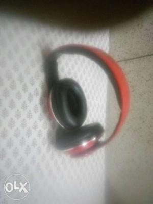 Red And Black Cordless Headphones