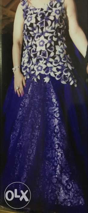 Roop Vatika - Embellished Gown - Royal Blue -