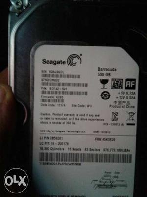 Seagate Hard Disk Drive 500gb