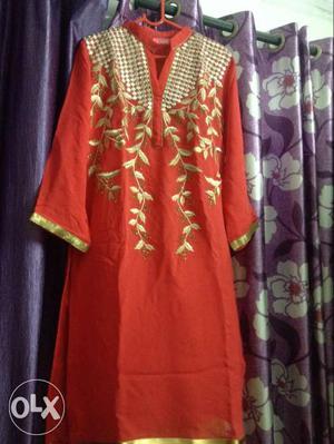 X large size partywear kurta one time worn only