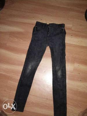 Black Denim Faded Jeans