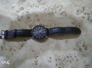 Fastrack black chronograph watch