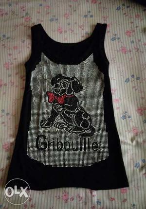 Gray And Black Griboulle Tank Top