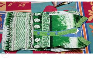 Green color long cotton kurta, XL size, unused