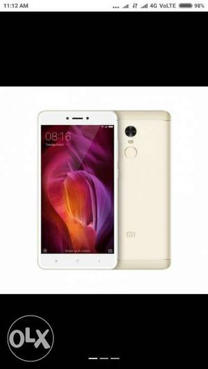 Mi note 4 gold 4 ram 64 rom Only 1 day mobile