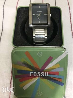 Original Fossil single diamond watch in perfect