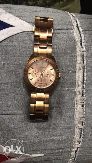 Original rose gold Guess female watch
