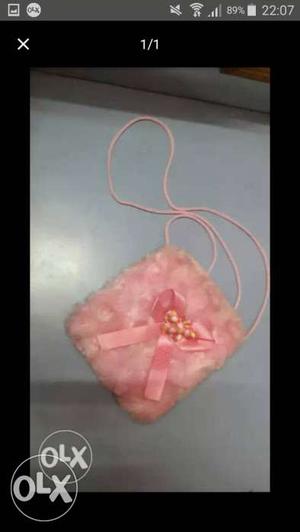 Pink Bowtie Crossbody Bag