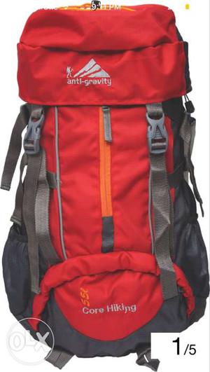 Red And Black Core Hiking Bag