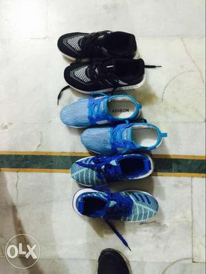 Three Pairs Of Running Shoes