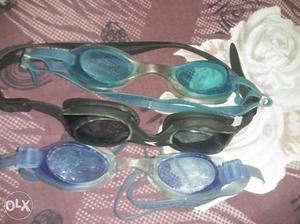 Three Swimming Goggles