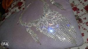 Women's Silver Chandelier Necklace
