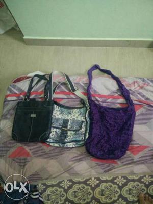 Women's hand bags 3 items