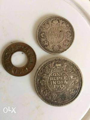 1 Pice 1/2 Rupee & 1 Rupee Coins only for /-