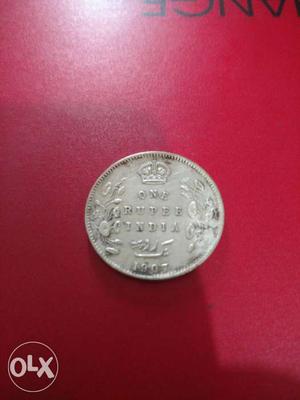 1 Re coin of King & Emperor Edward VII 