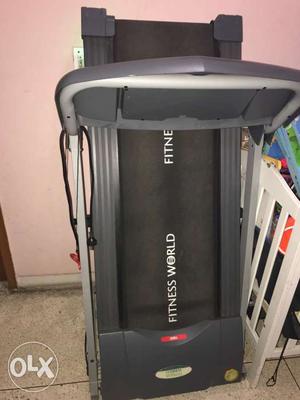 Black Fitness World Electric Treadmill