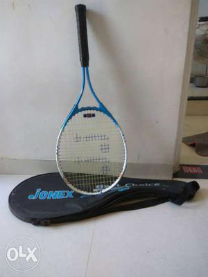 Blue And Grey Jonex Tennis Racket With Bag