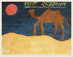Devanagari Text With Camel