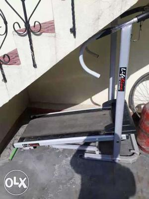 Grey And Black Manual Treadmill