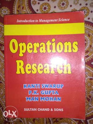 Introduction to Management Science Operation