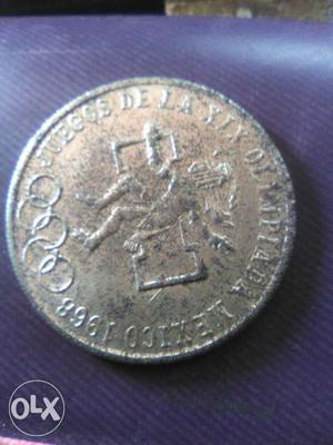 Old maxican coin of 