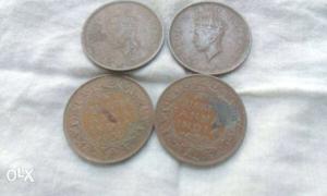 One quater aanaOf Indian Coins