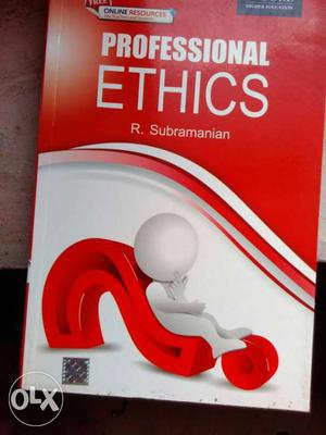 Professional Ethics R. Subramarian Book