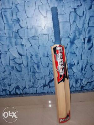 Red And Brown Fenta Cricket Bat