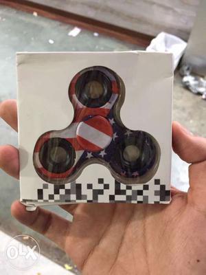 Red,white, And Blue American Themed Fidget Spinner