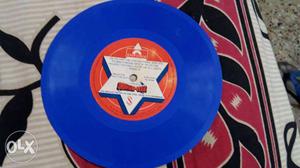 Round Blue Record Stereo