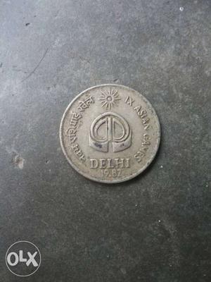 Round  Silver Delhi Coin