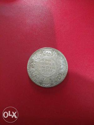 Rupee 1 Coin Of Year  Silver Coin Of GEORGE
