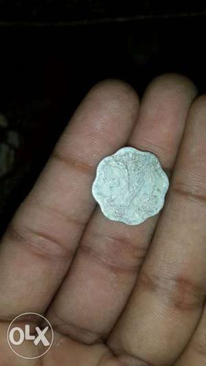 Silver Scallops 2 Paise Coin