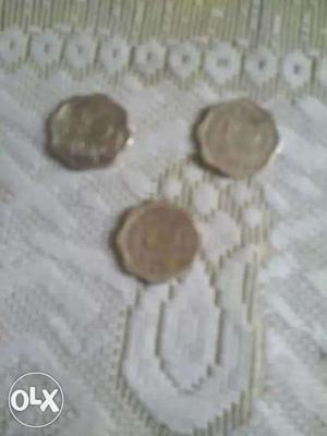 Three Scallop Silver Coins