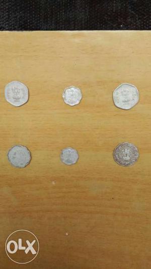 Very old and precious Indian coins.