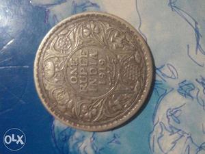 year british india one rupee coin